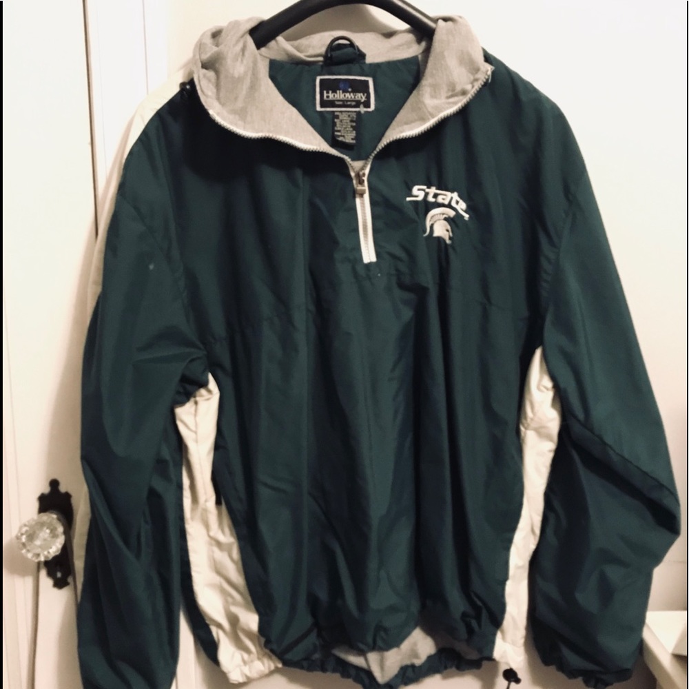 Michigan State Hooded Windbreaker